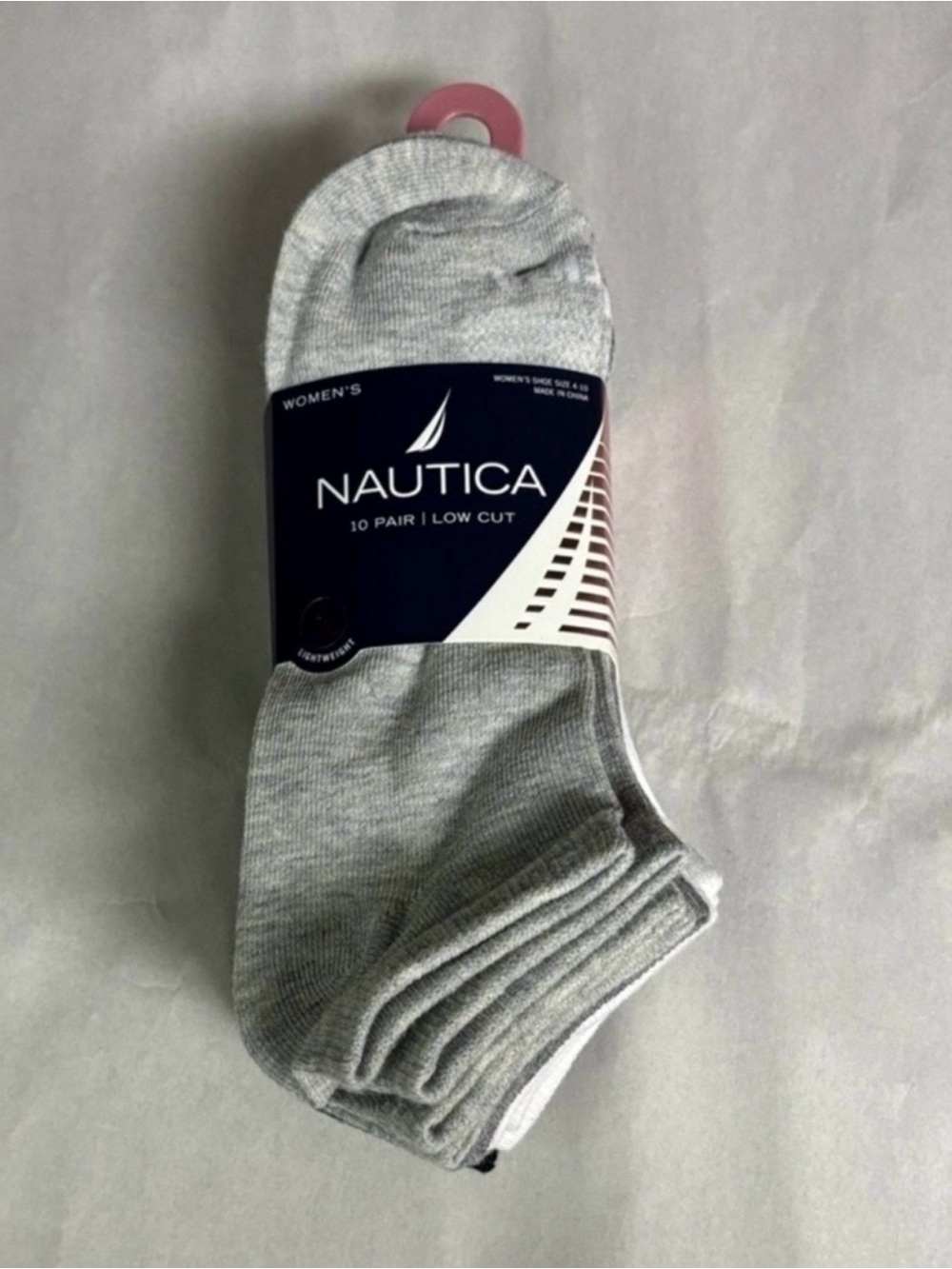 New Nautica Socks Women’s 10 Pair Multicolor Low Cut Sock Athletic Casual Active